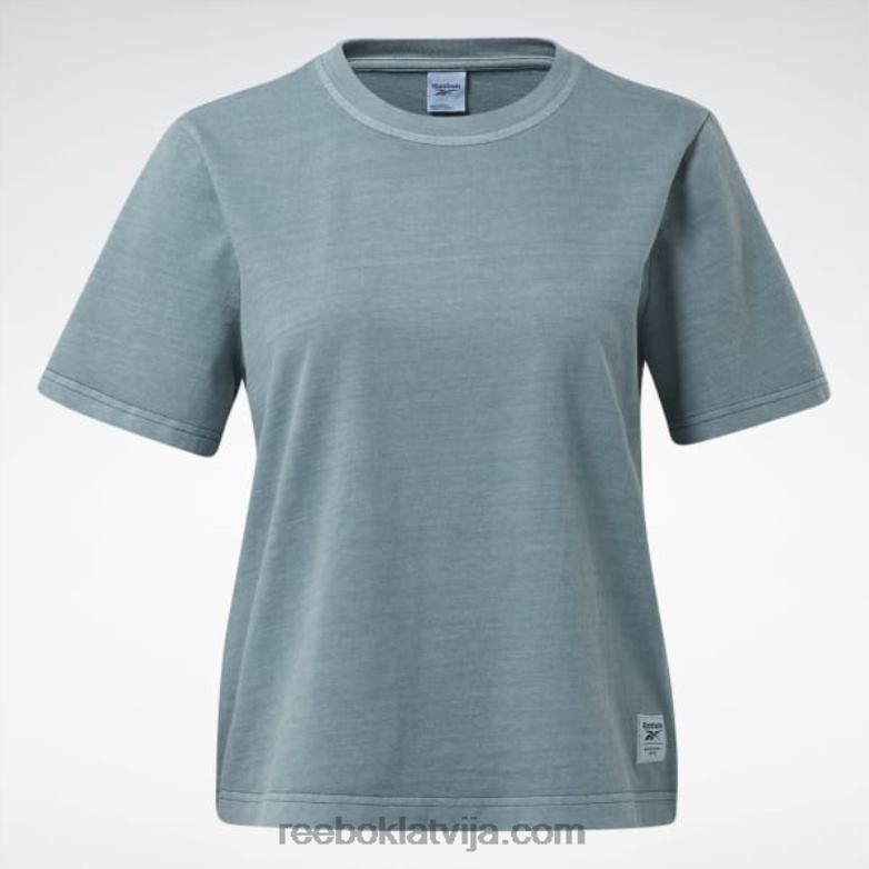 klasisks dabīgas krāsas t-krekls sievietes 0T464974 Reebok pusnakts priede