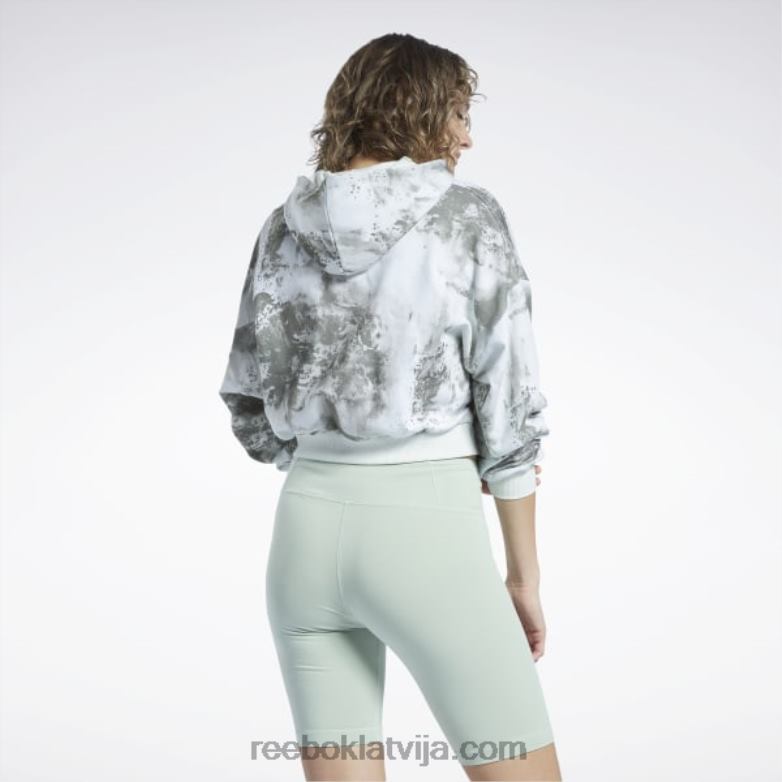 klasisks džemperis ar mākoņu izšļakstīšanos ar rāvējslēdzēju sievietes 0T464841 Reebok gaišā salvija