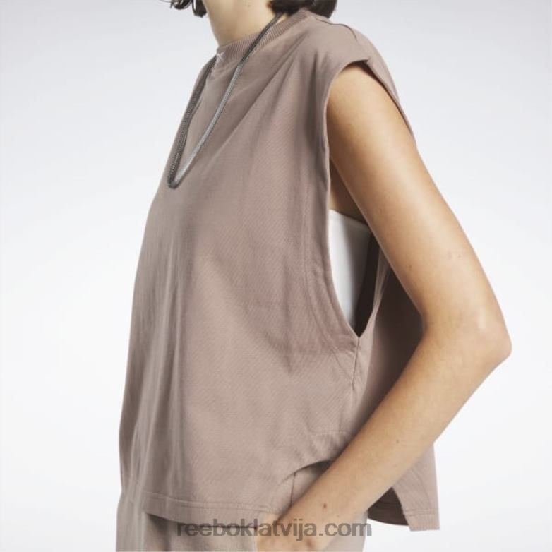 klasisks džersija muskuļu topis sievietes 0T464803 Reebok taupe