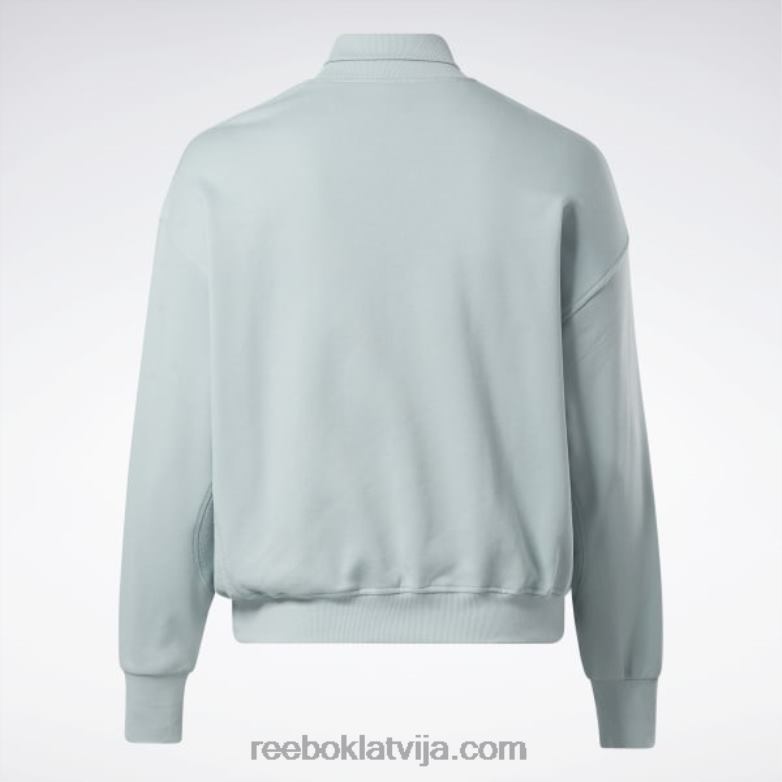 klasisks kokvilnas franču frotē sporta krekls (plus izmērs) sievietes 0T464749 Reebok piejūras pelēks