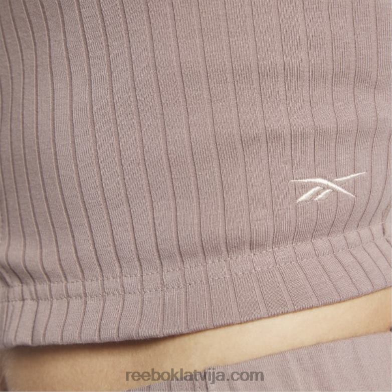 klasisks krekls ar garām piedurknēm sievietes 0T464563 Reebok taupe