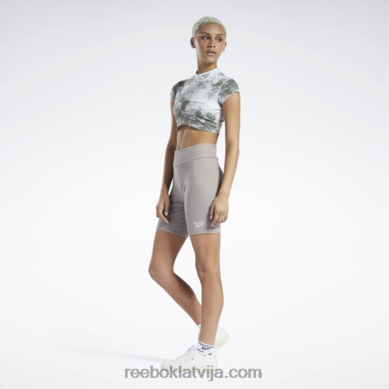 klasisks t-krekls ar mākoņu šļakatām ar īsām piedurknēm sievietes 0T464984 Reebok gaišā salvija