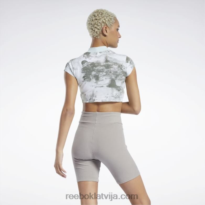 klasisks t-krekls ar mākoņu šļakatām ar īsām piedurknēm sievietes 0T464984 Reebok gaišā salvija