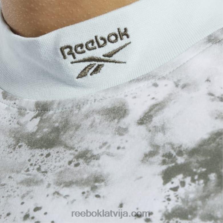 klasisks t-krekls ar mākoņu šļakatām ar īsām piedurknēm sievietes 0T464984 Reebok gaišā salvija