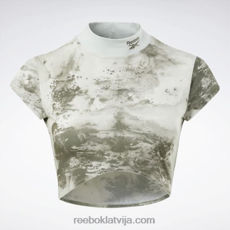 klasisks t-krekls ar mākoņu šļakatām ar īsām piedurknēm sievietes 0T464984 Reebok gaišā salvija