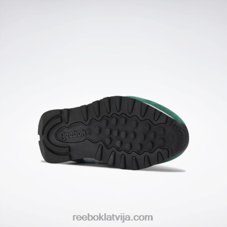 klasiskā āda padariet to par saviem apaviem0T46431 Reebok tumši zaļš/ftwr balts/klasisks kobalts