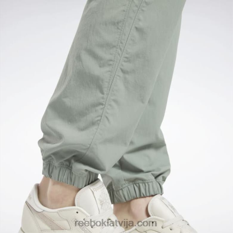 klasiskās franšīzes treniņbikses sievietes 0T464275 Reebok harmonija zaļa