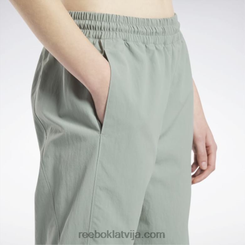 klasiskās franšīzes treniņbikses sievietes 0T464275 Reebok harmonija zaļa