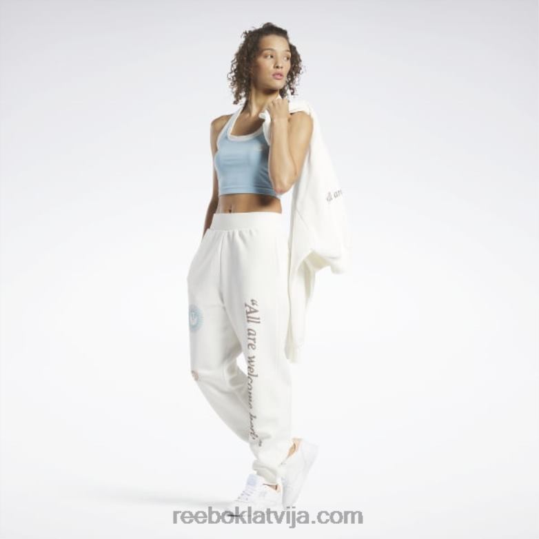 klasiskās grafiskās halter tank top sievietes 0T464913 Reebok zila pērle