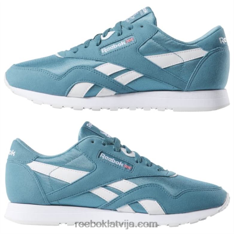 klasiskās neilona krāsas kurpes0T464955 Reebok tirkīza/balta