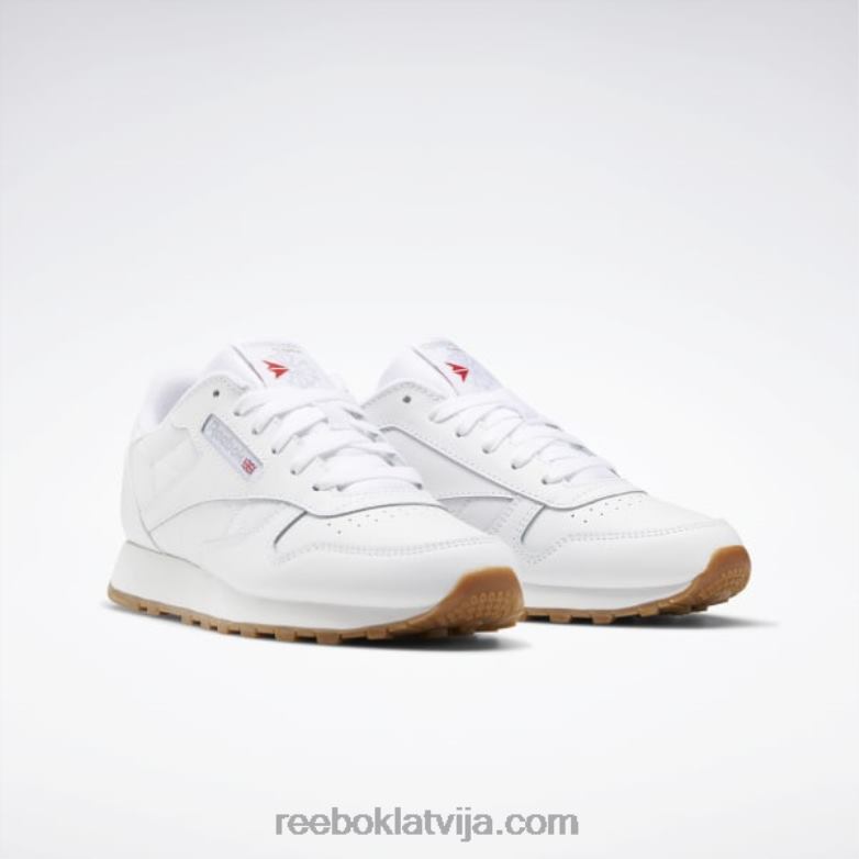 klasiskās ādas apavi - klases skola bērni 0T4641379 Reebok ftwr balta/reebok gumijas gumija-02
