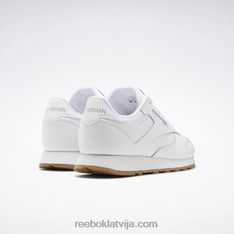 klasiskās ādas apavi - klases skola bērni 0T4641379 Reebok ftwr balta/reebok gumijas gumija-02