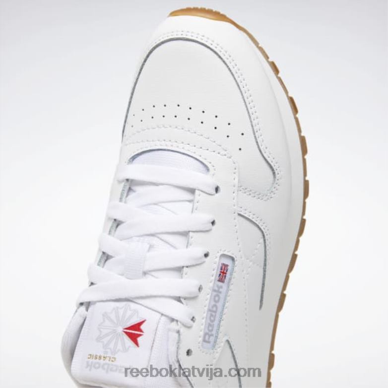 klasiskās ādas apavi - klases skola bērni 0T4641379 Reebok ftwr balta/reebok gumijas gumija-02