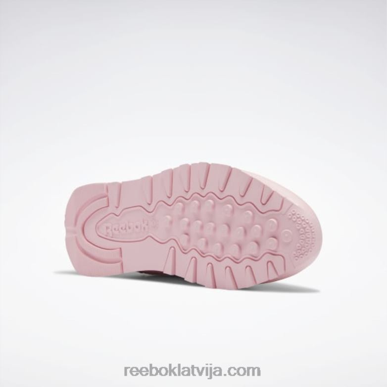 klasiskās ādas apavi - klases skola bērni 0T4641381 Reebok rozā mirdzums
