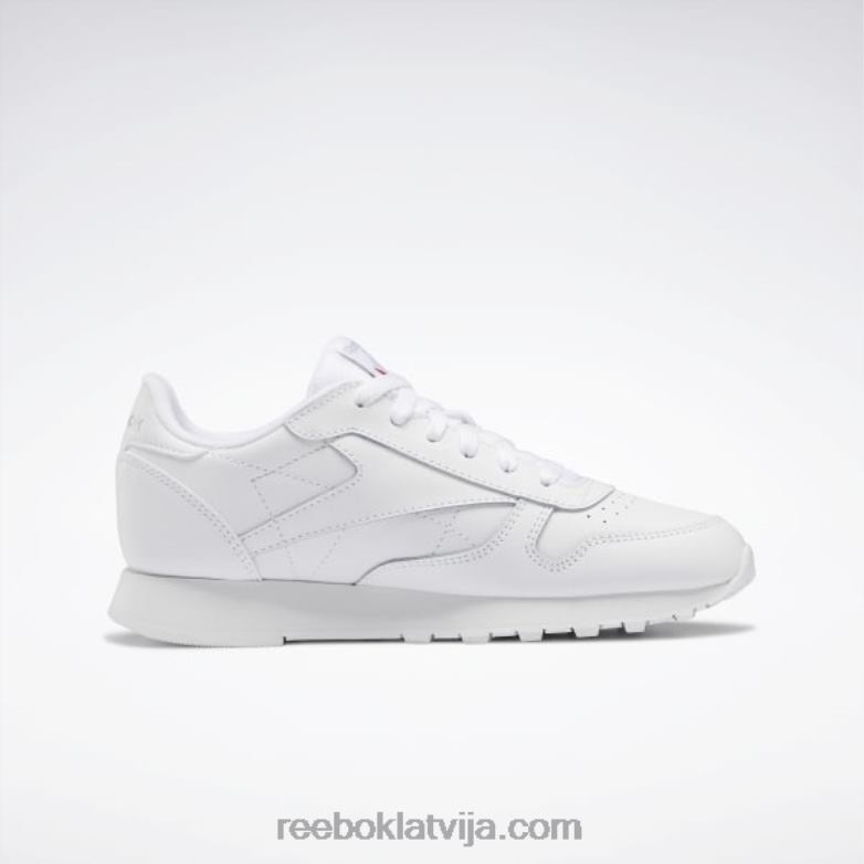 klasiskās ādas apavi - klases skola bērni 0T4641398 Reebok ftwr balts