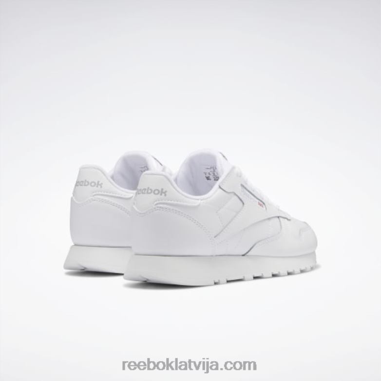 klasiskās ādas apavi - klases skola bērni 0T4641398 Reebok ftwr balts