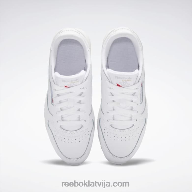 klasiskās ādas apavi - klases skola bērni 0T4641398 Reebok ftwr balts