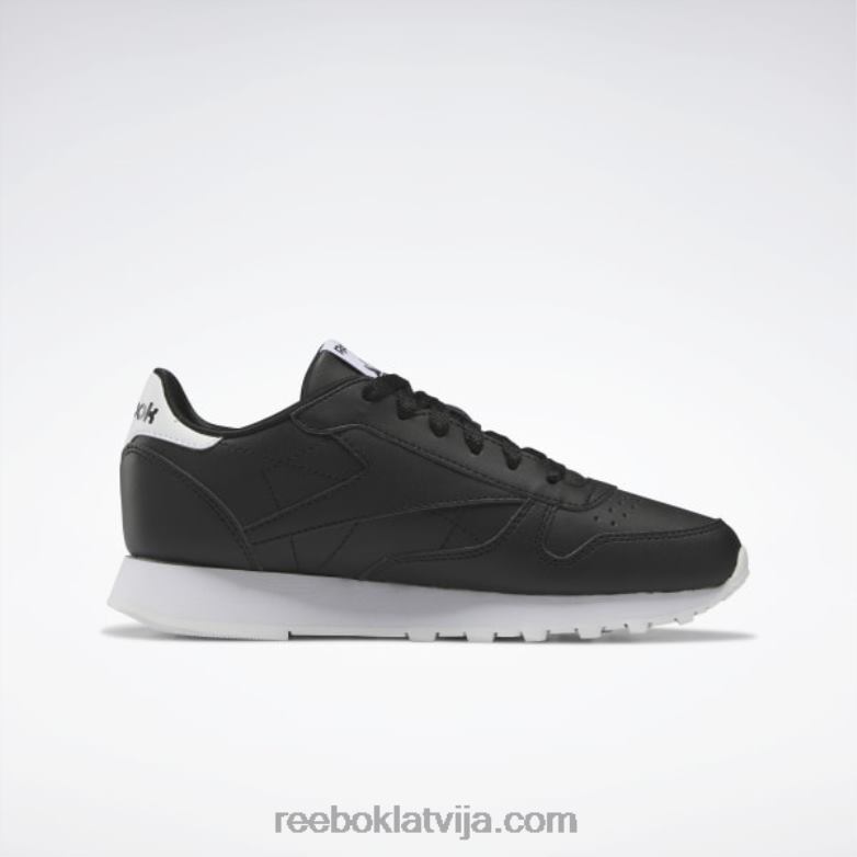 klasiskās ādas apavi - klases skola bērni 0T4641410 Reebok kodols melns/ftwr balts