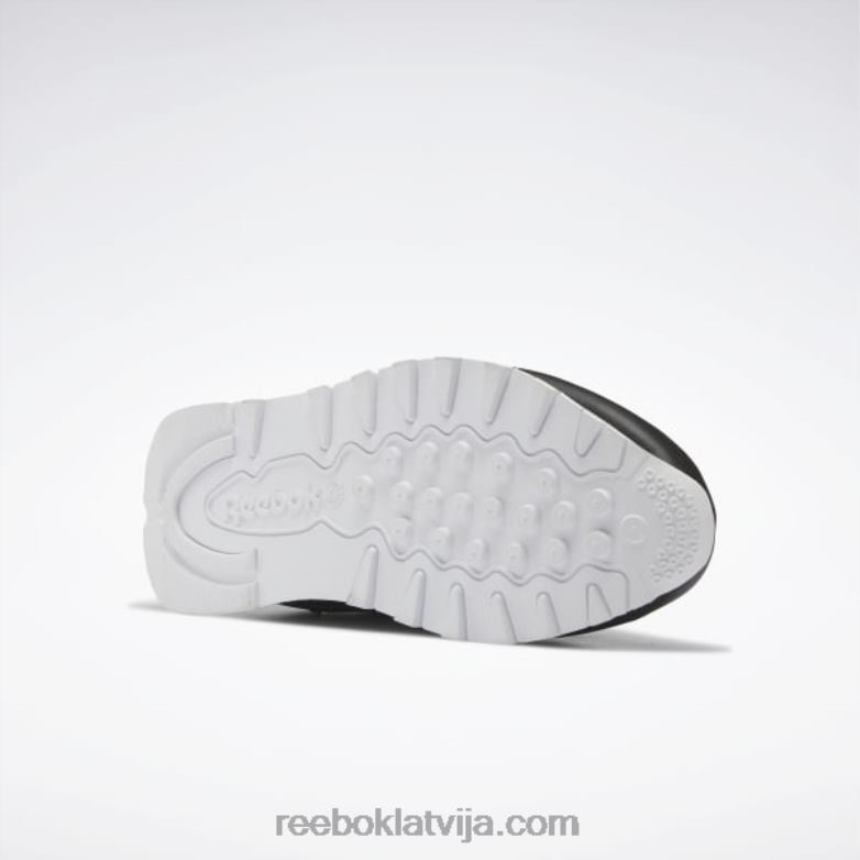 klasiskās ādas apavi - klases skola bērni 0T4641410 Reebok kodols melns/ftwr balts