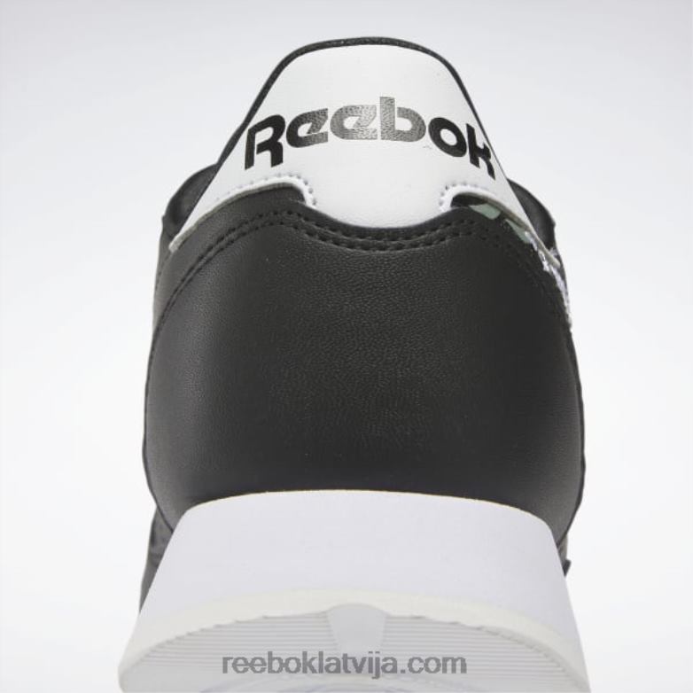 klasiskās ādas apavi - klases skola bērni 0T4641410 Reebok kodols melns/ftwr balts