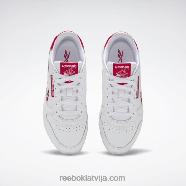 klasiskās ādas apavi - klases skola bērni 0T4641417 Reebok ftwr balts/vektorsarkans