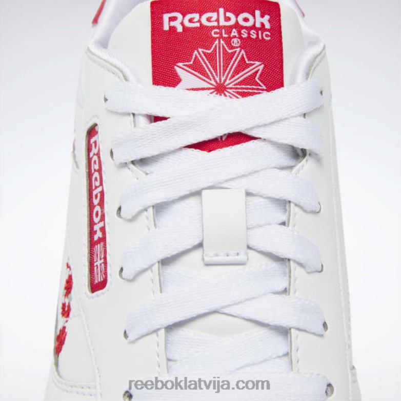 klasiskās ādas apavi - klases skola bērni 0T4641417 Reebok ftwr balts/vektorsarkans