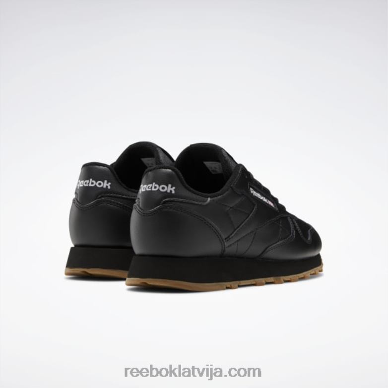 klasiskās ādas apavi - klases skola bērni 0T4641422 Reebok serde melna/reebok gumijas gumija-02