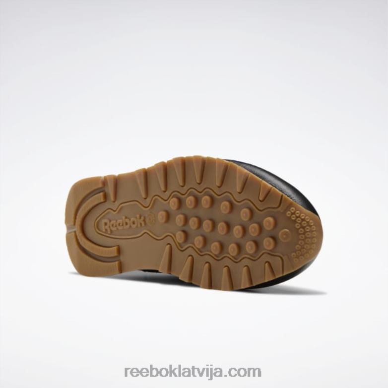 klasiskās ādas apavi - klases skola bērni 0T4641422 Reebok serde melna/reebok gumijas gumija-02
