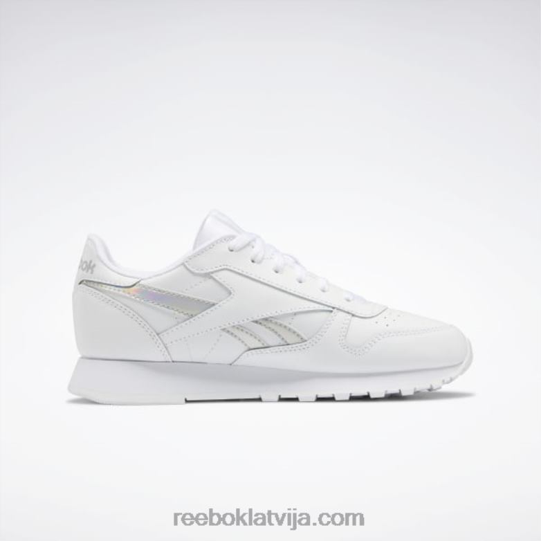 klasiskās ādas apavi - klases skola bērni 0T4641425 Reebok ftwr balts