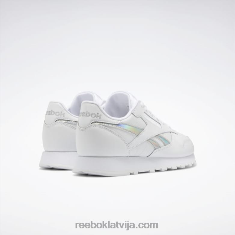 klasiskās ādas apavi - klases skola bērni 0T4641425 Reebok ftwr balts