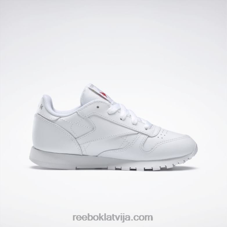 klasiskās ādas apavi - pirmsskolas vecuma bērni 0T4641385 Reebok balts