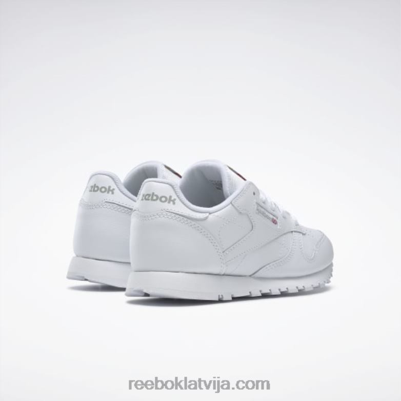 klasiskās ādas apavi - pirmsskolas vecuma bērni 0T4641385 Reebok balts