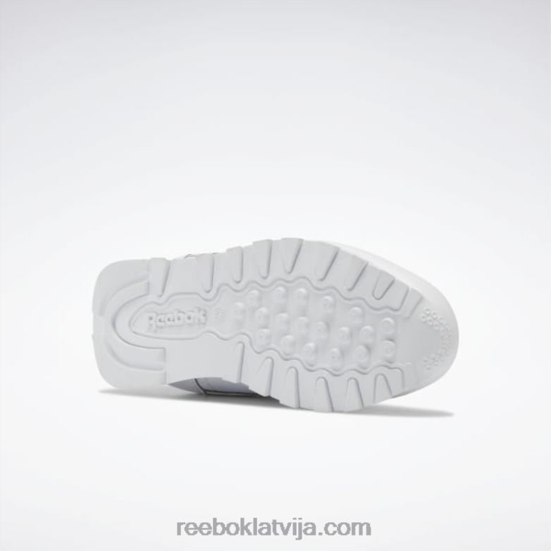 klasiskās ādas apavi - pirmsskolas vecuma bērni 0T4641440 Reebok ftwr balts/vektorsarkans