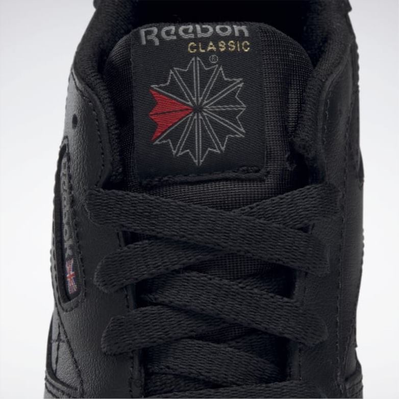 klasiskās ādas apavi - pirmsskolas vecuma bērni 0T4641447 Reebok melns