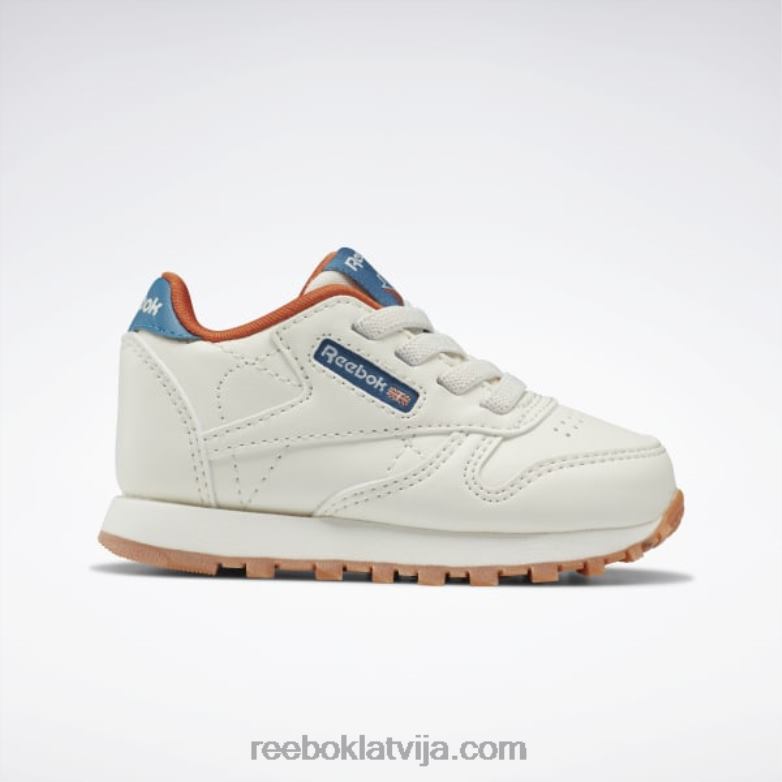 klasiskās ādas apavi - toddler bērni 0T4641387 Reebok krīts/tēraudzils s23-r
