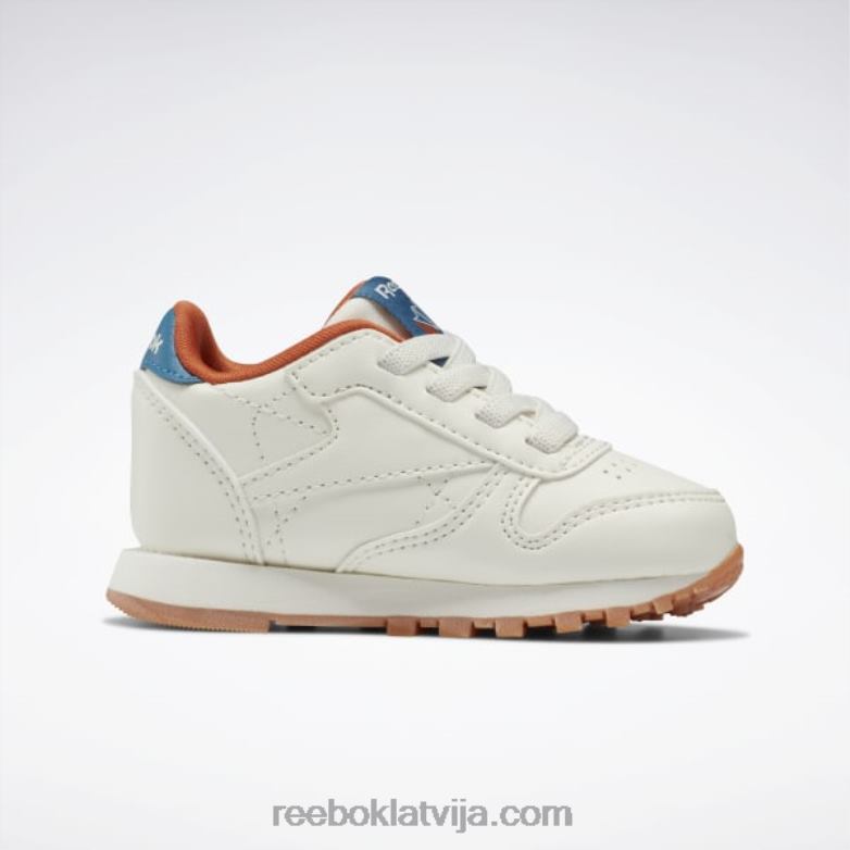 klasiskās ādas apavi - toddler bērni 0T4641387 Reebok krīts/tēraudzils s23-r