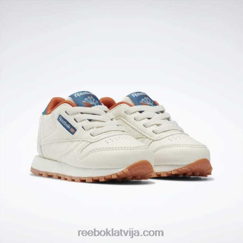 klasiskās ādas apavi - toddler bērni 0T4641387 Reebok krīts/tēraudzils s23-r