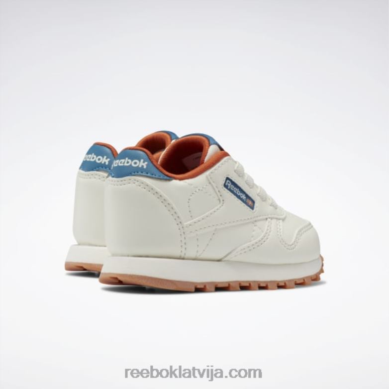klasiskās ādas apavi - toddler bērni 0T4641387 Reebok krīts/tēraudzils s23-r