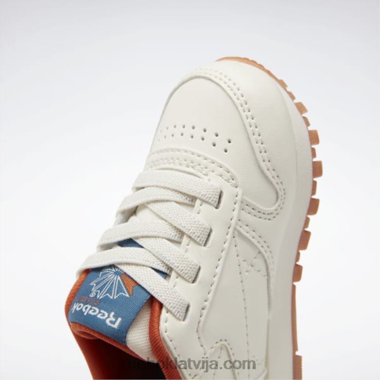 klasiskās ādas apavi - toddler bērni 0T4641387 Reebok krīts/tēraudzils s23-r