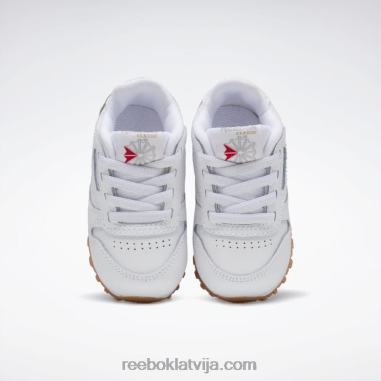 klasiskās ādas apavi - toddler bērni 0T4641448 Reebok ftwr balta/reebok gumijas gumija-02