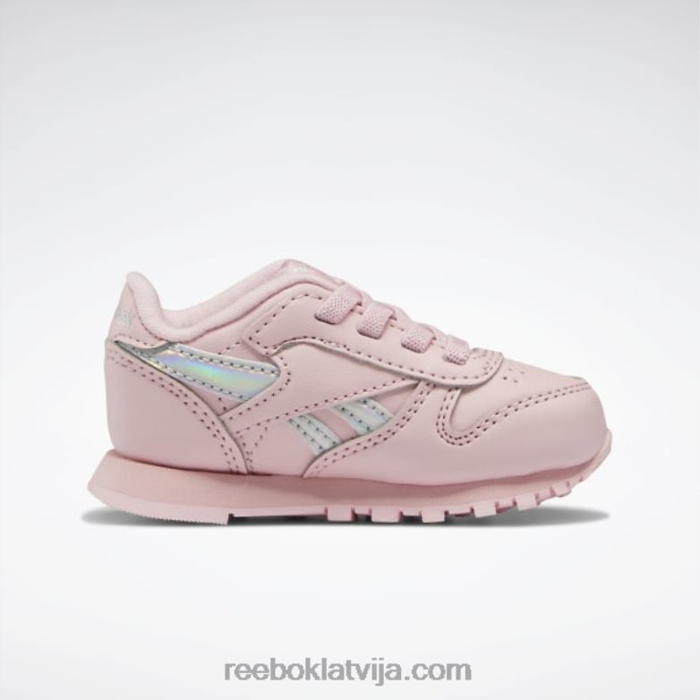 klasiskās ādas apavi - toddler bērni 0T4641453 Reebok rozā mirdzums