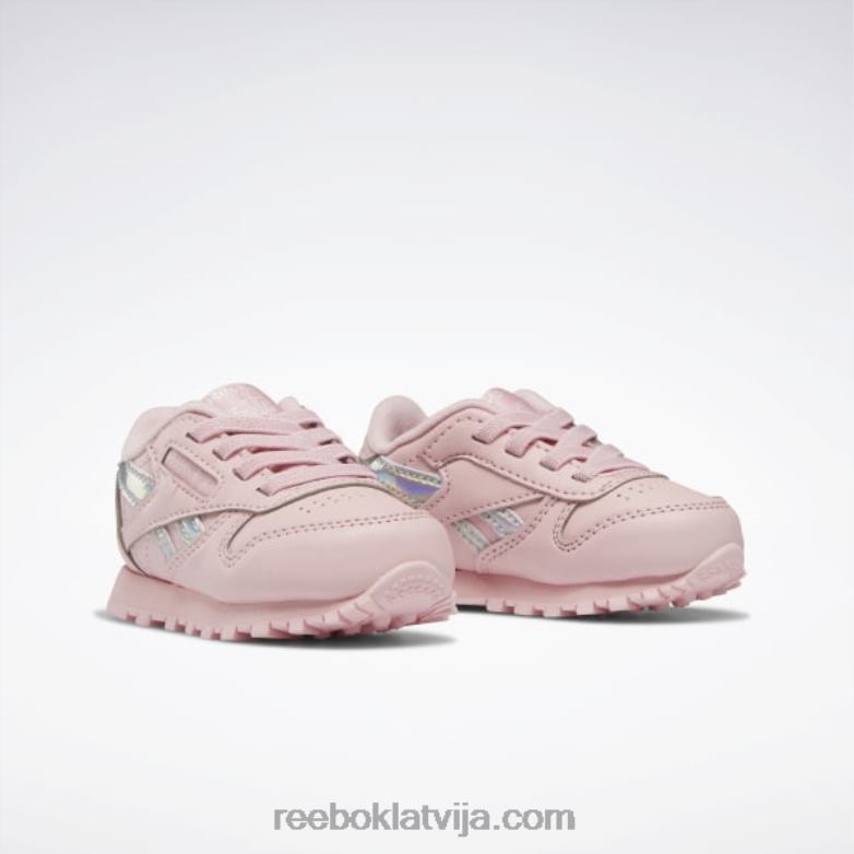 klasiskās ādas apavi - toddler bērni 0T4641453 Reebok rozā mirdzums