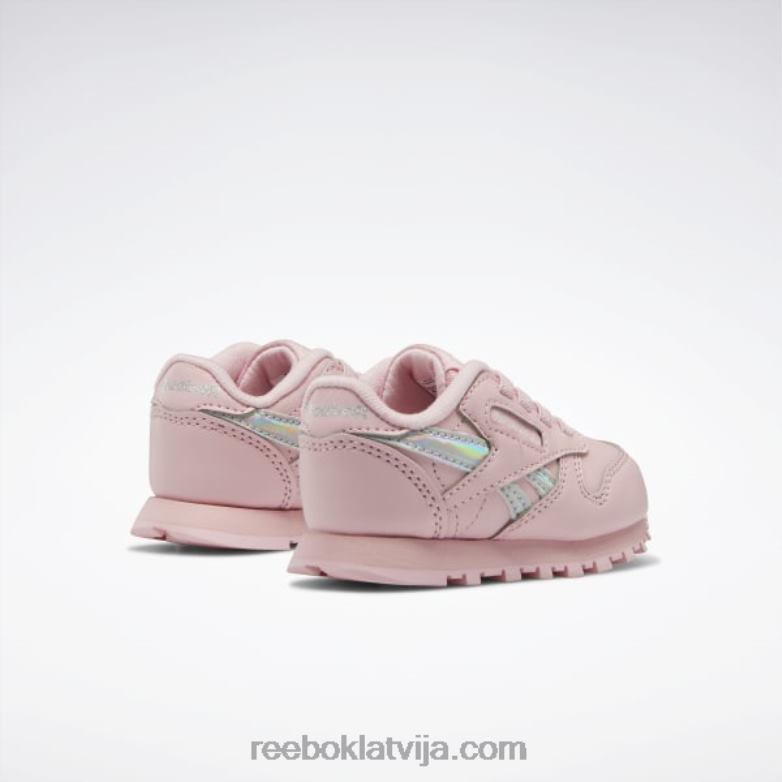 klasiskās ādas apavi - toddler bērni 0T4641453 Reebok rozā mirdzums