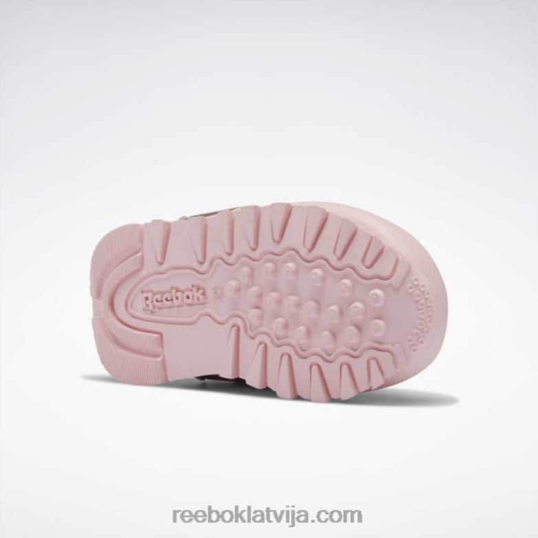 klasiskās ādas apavi - toddler bērni 0T4641453 Reebok rozā mirdzums