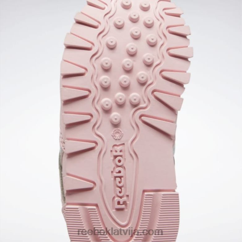 klasiskās ādas apavi - toddler bērni 0T4641453 Reebok rozā mirdzums