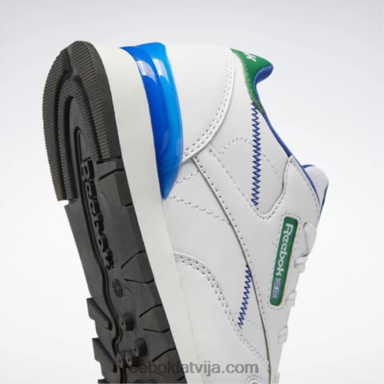 klasiskās ādas step \n\ flash kurpes - pirmsskolas vecuma bērniem bērni 0T4641402 Reebok ftwr balts/vektorzils