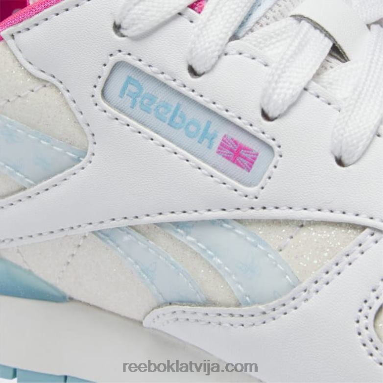 klasiskās ādas step \n\ flash kurpes - pirmsskolas vecuma bērniem bērni 0T4641433 Reebok ftwr balts/digitāli zils