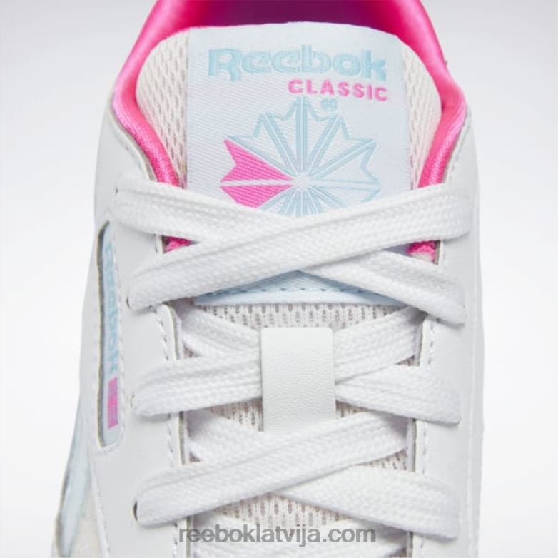 klasiskās ādas step \n\ flash kurpes - pirmsskolas vecuma bērniem bērni 0T4641433 Reebok ftwr balts/digitāli zils