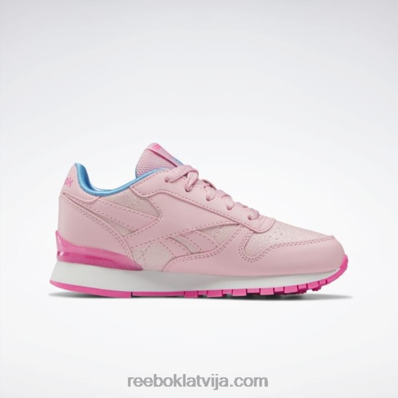 klasiskās ādas step \n\ flash kurpes - pirmsskolas vecuma bērniem bērni 0T4641451 Reebok rozā mirdzums/atomrozā