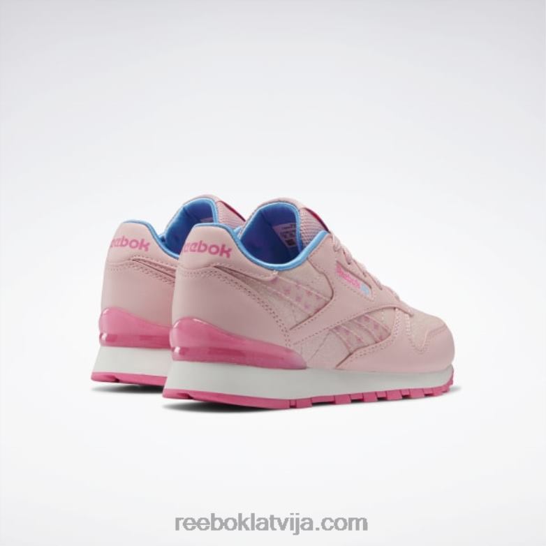 klasiskās ādas step \n\ flash kurpes - pirmsskolas vecuma bērniem bērni 0T4641451 Reebok rozā mirdzums/atomrozā